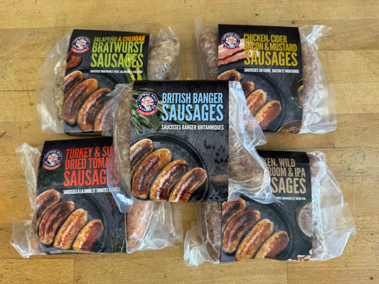Mad Brit Sausage Co. Sausage Variety Pack (5 Packs) (Contains Pork)