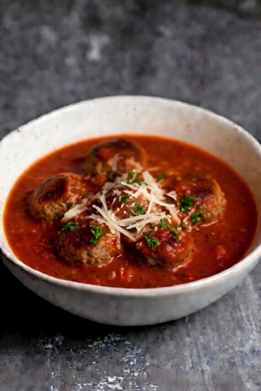 Mad Brit Italian Meatballs in Marinara — BC pork & grass-fed beef, house-made marinara — HOTRO.ca