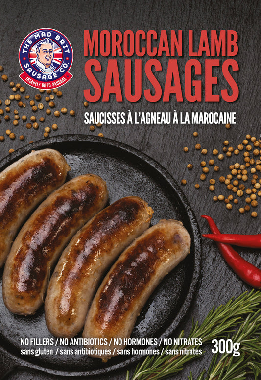 Mad Brit Sausage Co. - Moroccan Lamb Sausages (Contains Pork)