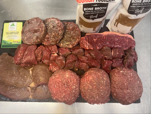 What's in the HOTRO.ca Beef Essentials Box? BC's Best Organic Grass-Fed Beef, Delivered Monthly