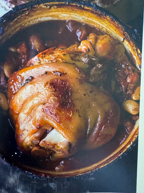 Ham hock with beans and lentils