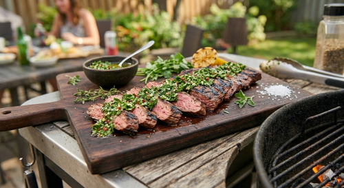 Chimichurri Steak — Grilled Grass-Fed BC Beef with House Chimichurri