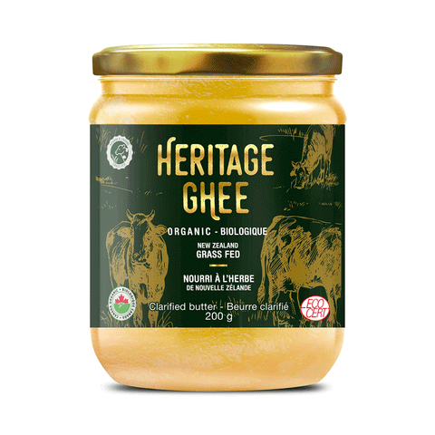 Heritage Ghee - Organic New Zealand Grass Fed Ghee, 200g