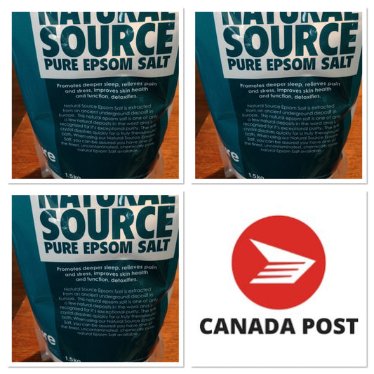 Natural Source Pure Epsom Salt + Canada Postage