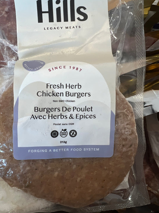 Chicken Burgers With Herbs (Hills) 2-PACK Non-GMO
