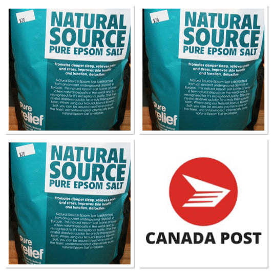 Natural Source Pure + Essential Oils Epsom Salt (Ingestible) + Canada Postage