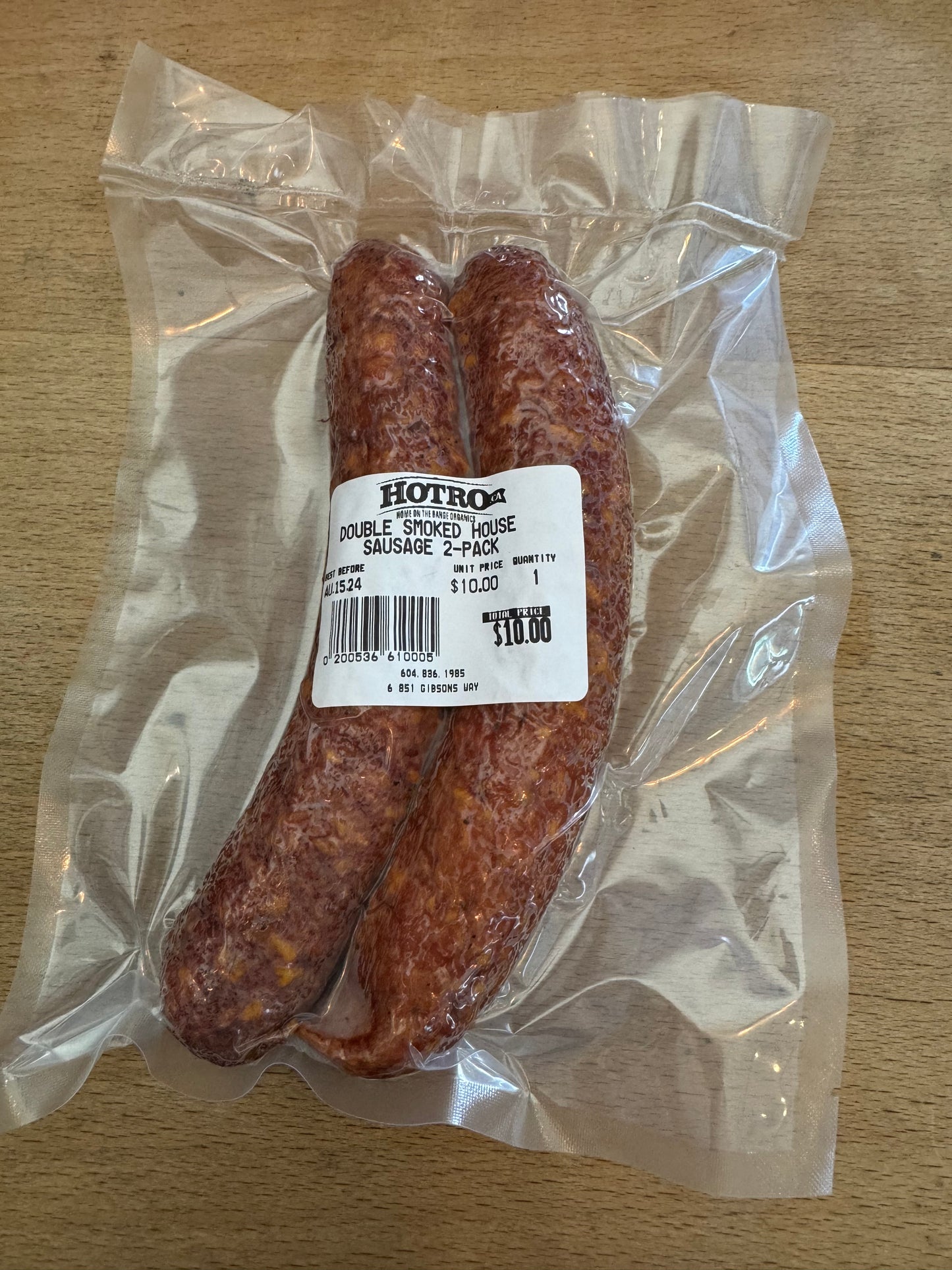 DOUBLE SMOKED HOUSE SAUSAGE