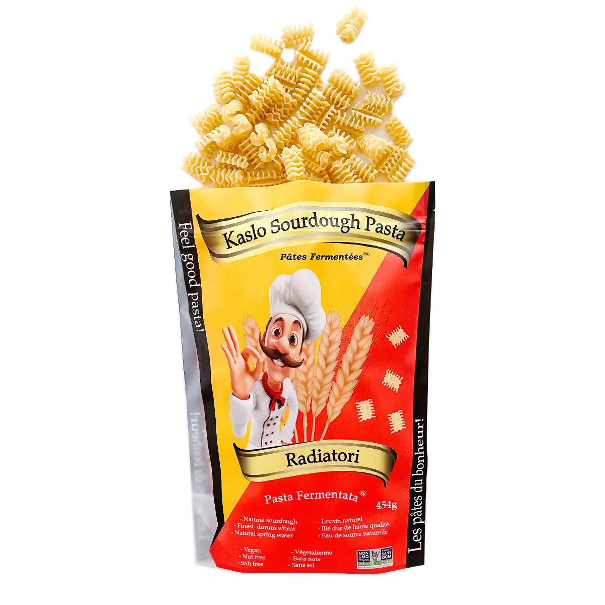Kaslo Sourdough Classic Sampler - Macaroni/Rotini/Radiatori/Linguini/Spaghetti (5x227g)
