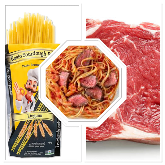Meal Kit for 4 - (Beef Steak Linguini Night)