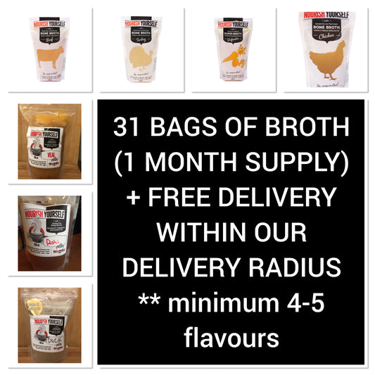 31-PACK BONE BROTH CLEANSE + FREE DELIVERY