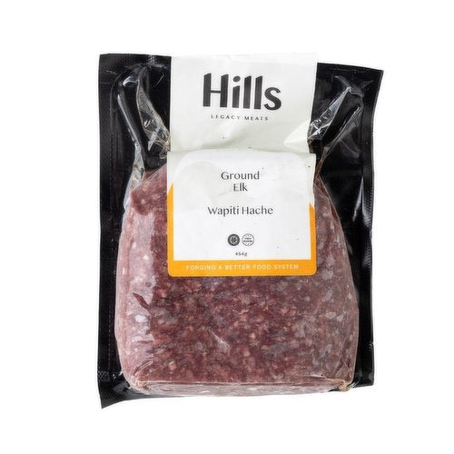Ground Wild Elk (Hills) (Certified Organic, 100% Grass-Fed & Finished BC)