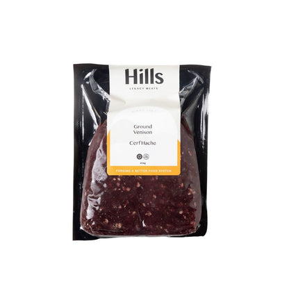 Ground Wild Venison (Hills) (Certified Organic, 100% Grass-Fed & Finished BC)