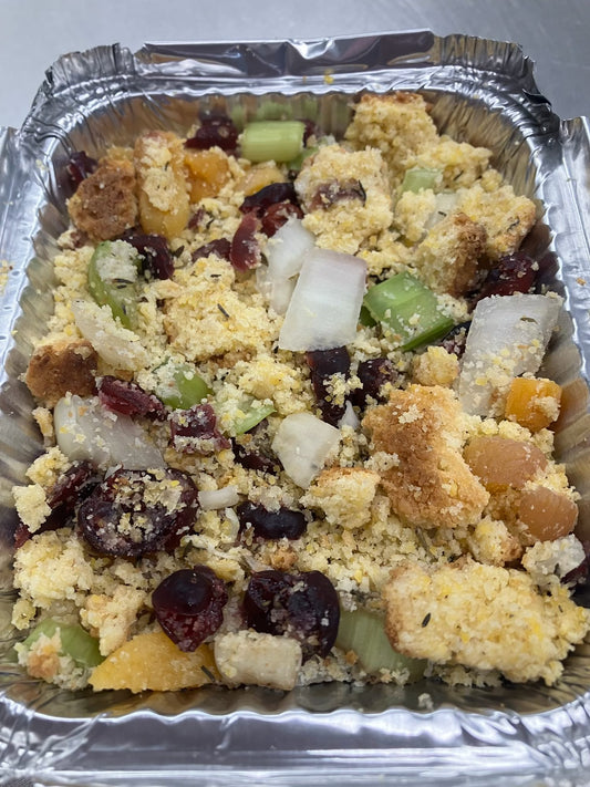 Holiday Side Dishes - Allen's Vegetarian Cranberry and Apricot Cornbread (Gluten Free) Stuffing