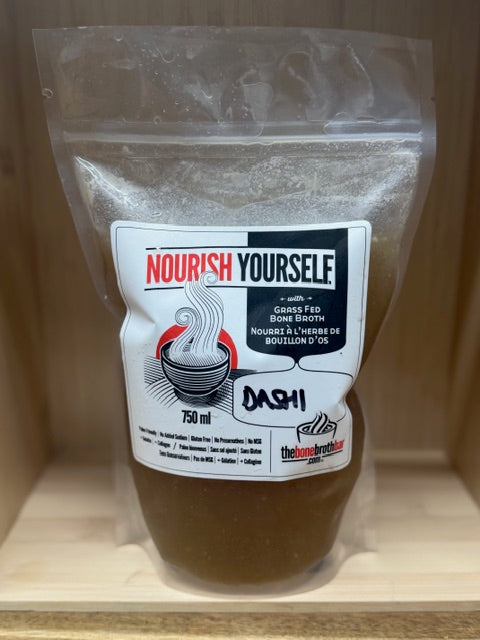 Nourish Yourself Dashi Bone Broth — The Gut Whisperer — pork and bonito with prebiotic kombu, microbiome support — HOTRO.ca