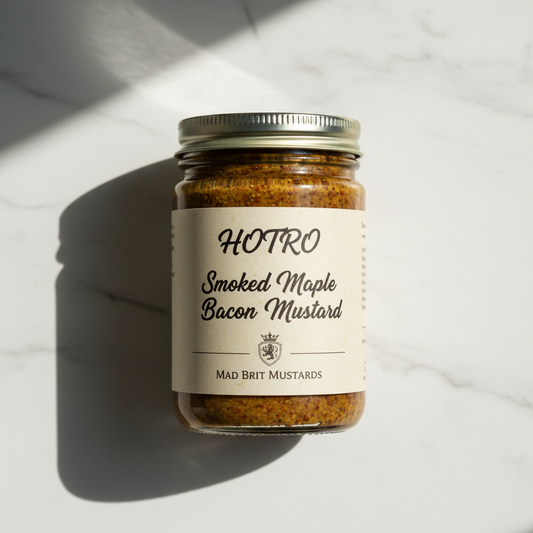 Smoked Maple Bacon Mustard — House-Made (Mad Brit Mustards)
