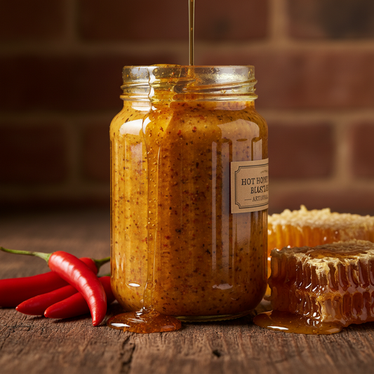 Hot Honey Blaze Mustard — House-Made Fermented (Mad Brit Mustards)