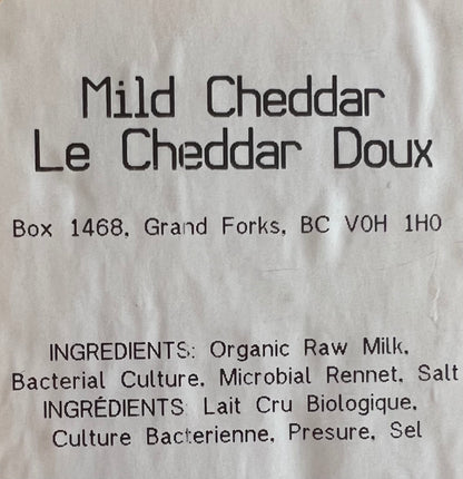 Cheddar Cheese (Jerseyland Organics) - Raw Milk Organic Grass-Fed