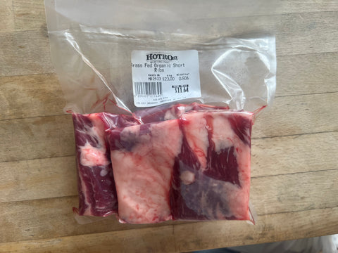 Certfied Organic Grass-Fed Beef Short Ribs 500g