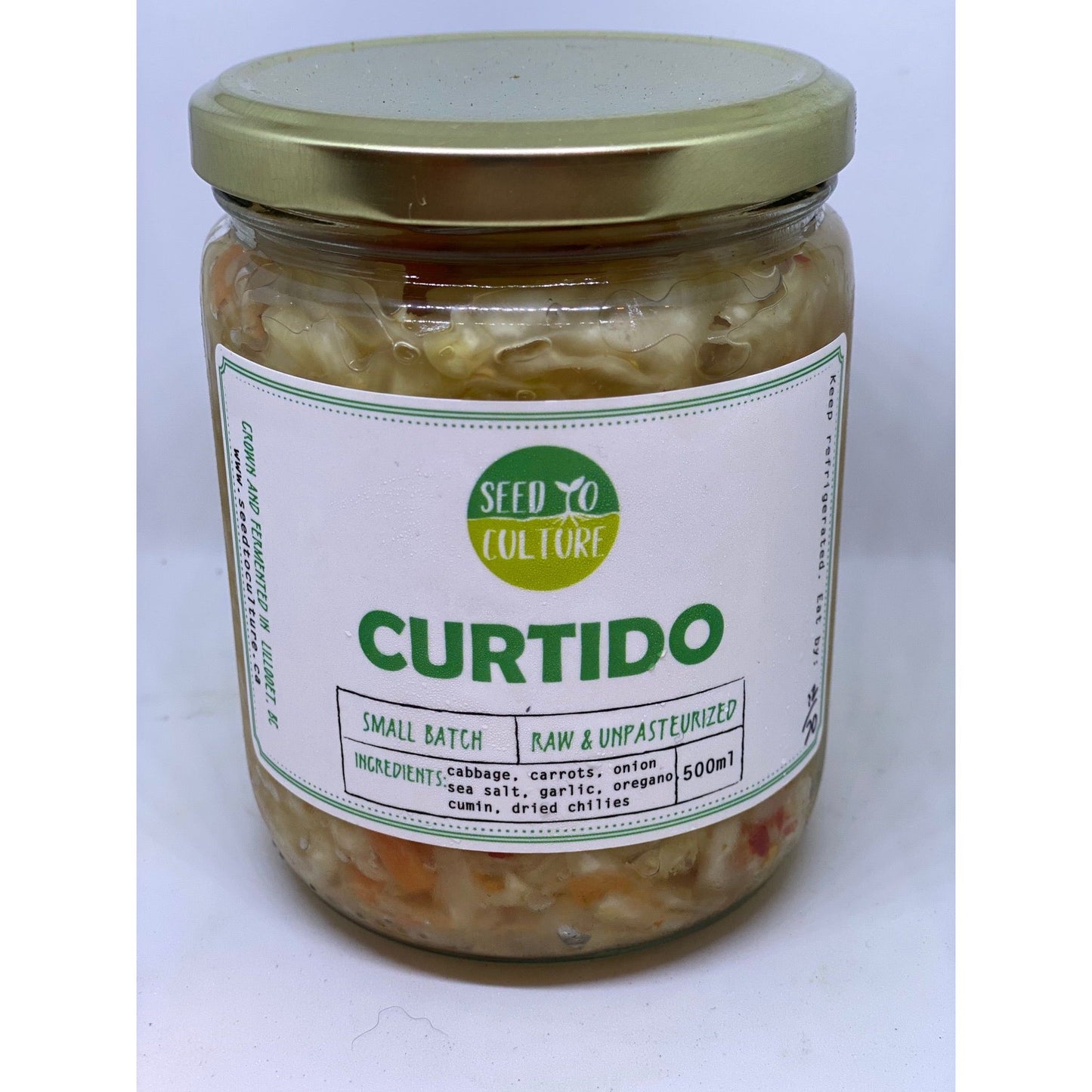 Curtido Sauerkraut - Seed to Culture