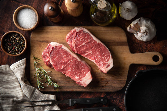 New York Striploin Steak (Certified 100% Organic) - Bradner Farms Grass Fed