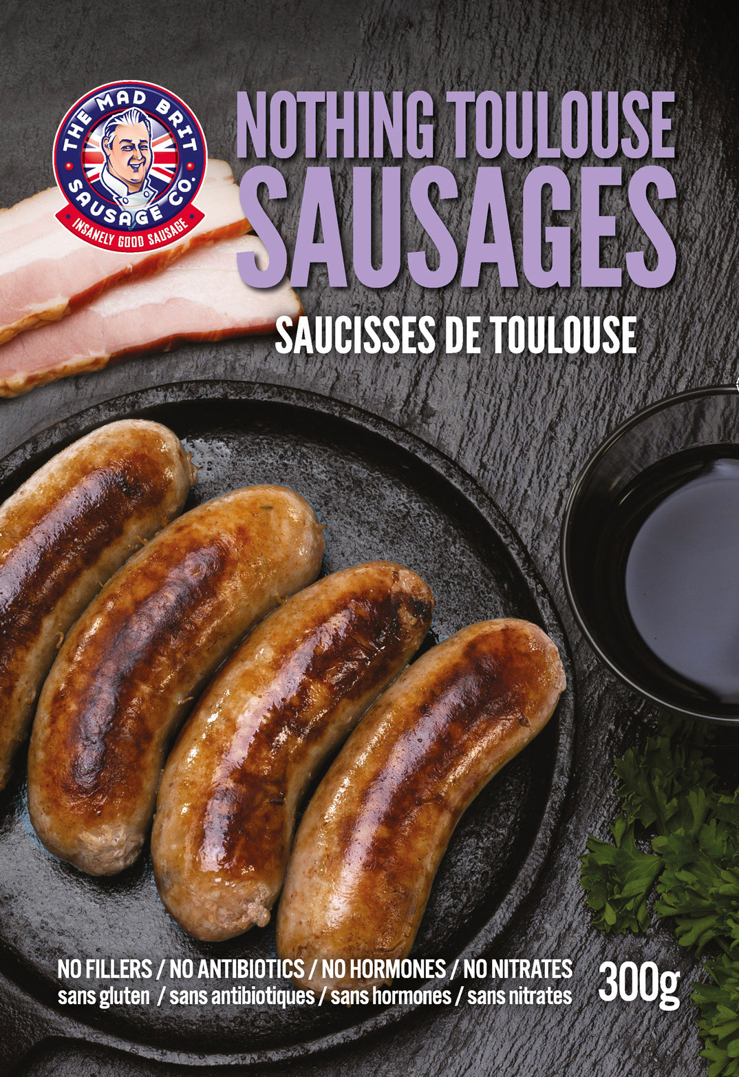 Mad Brit Sausage Co. - Nothing Toulouse Sausages (Contains Pork)