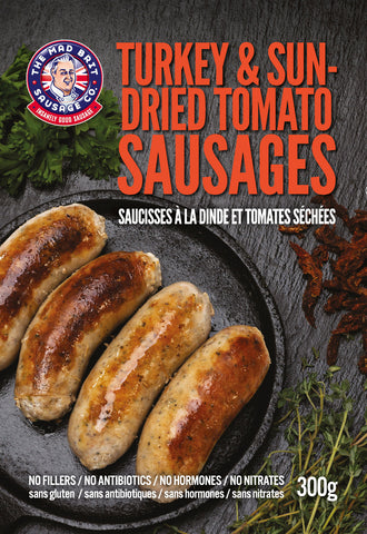 Mad Brit Sausage Co. - Turkey and Sun Dried Tomato Sausages